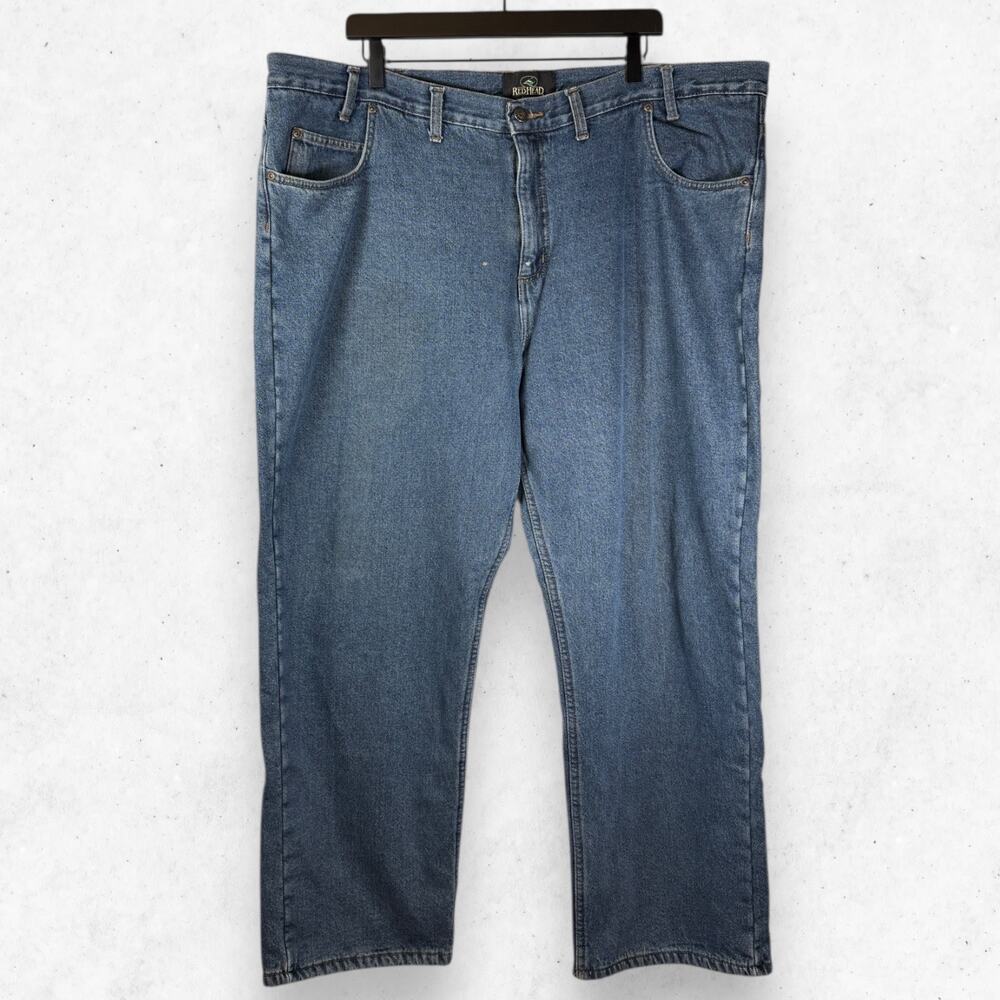 RedHead Men's Size 44x30 Insulate Med Wash Fleece Lined Cold Weather Jeans